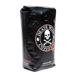 Side view of death wish coffee