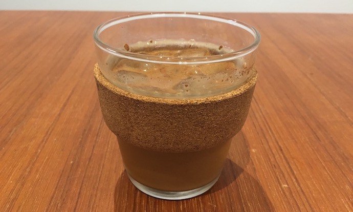 vanilla almond swirl in a glass