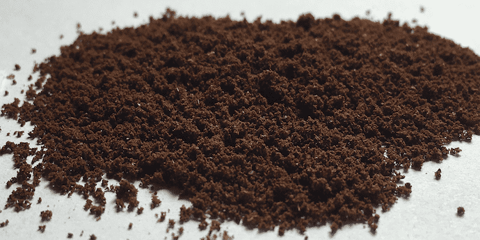 fine grind coffee on a flat surface - also known as espresso grind