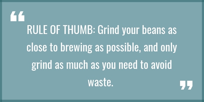 Quote image: answering the question about coffee beans going bad