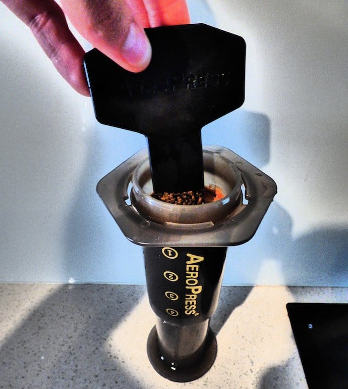 stirring in aeropress