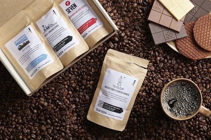 Bags and bags of coffee