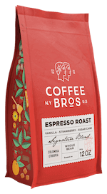 a bag of coffee bros espresso roast