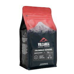 a bag of volcanica's colombian supremo