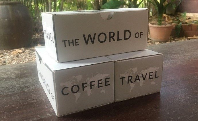 The three boxes we got from atlas coffee club