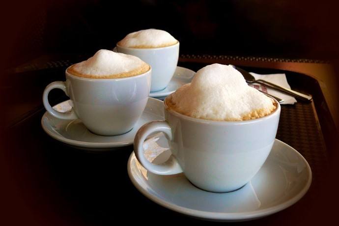 3 cups of cappuccino