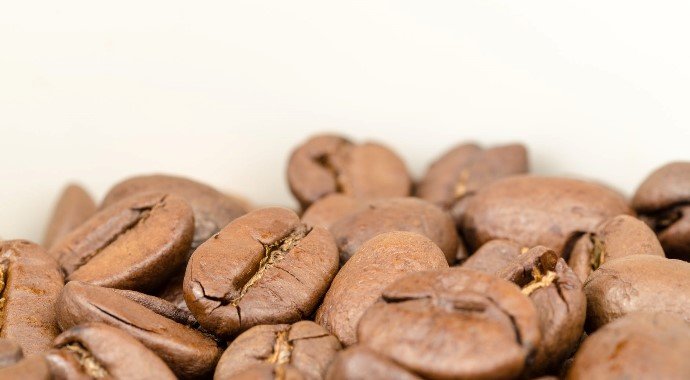 Coffee beans light brown color