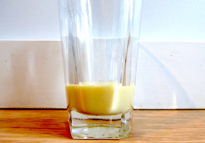 Condensed milk in cup