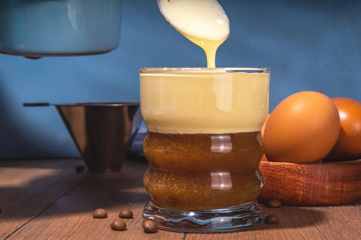Viet coffee with egg