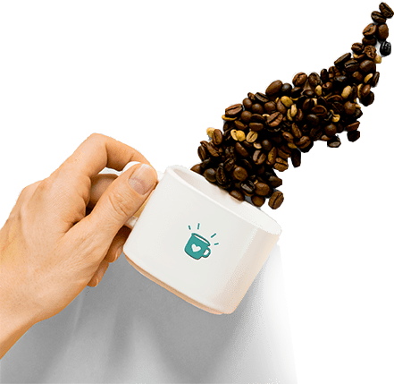 Hand holding a Coffee Mug