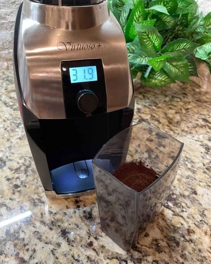 how to use the baratza virtuoso plus to grind coffee beans