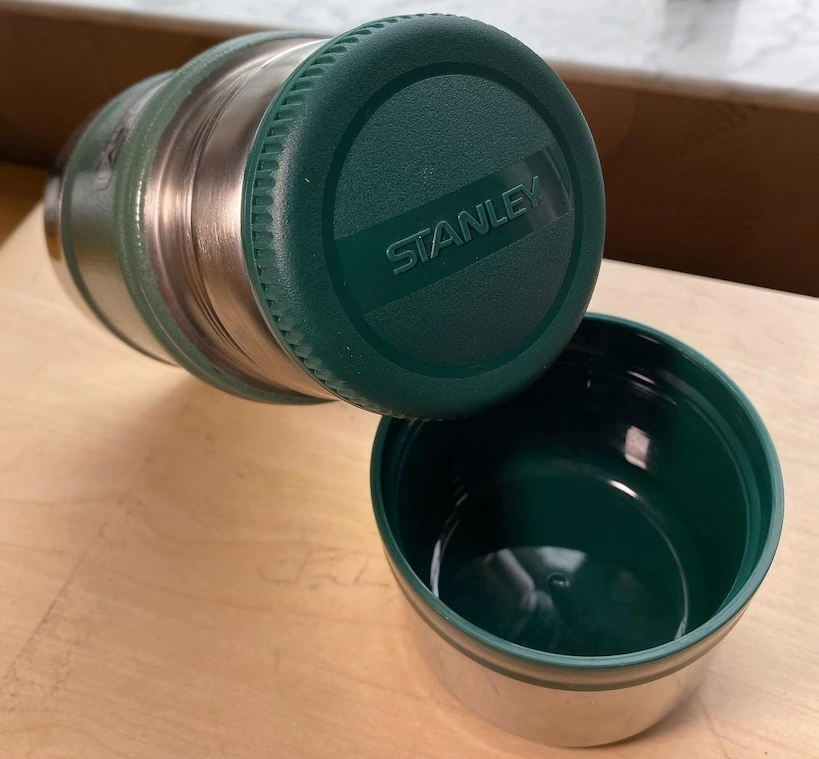 Stanley classic vacuum seal thermos opened