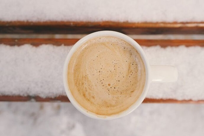 Foamy coffee
