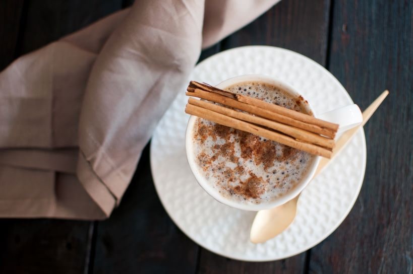 Cinnamon Stick on Coffee Cup
