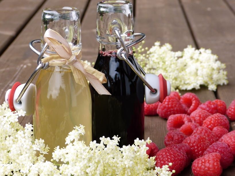 Two Bottle of Homemade Syrup