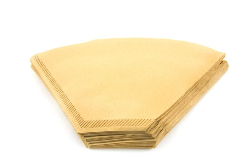 close up of specialized paper filters