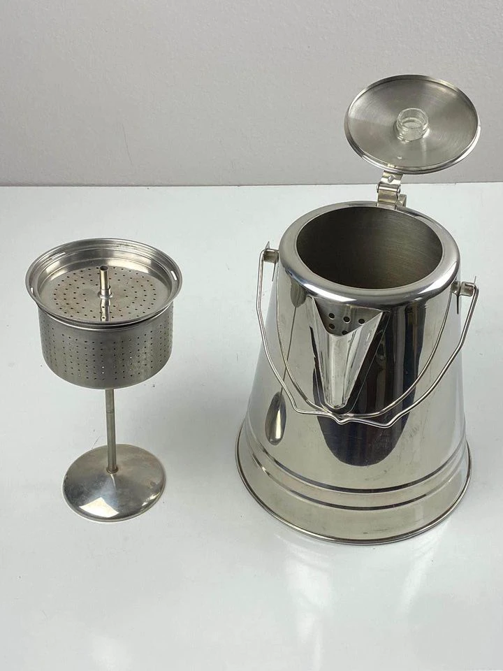 GSI Glacier Percolator disassembled on kitchen counter