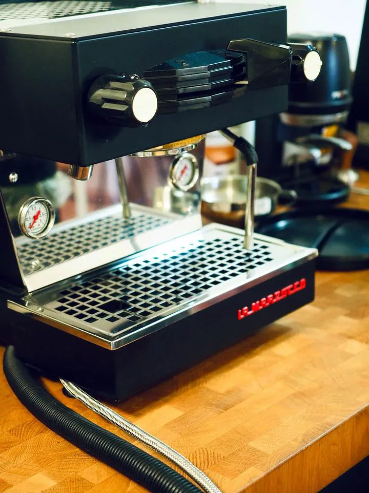 Side view of the La Marzocco Linea Mini