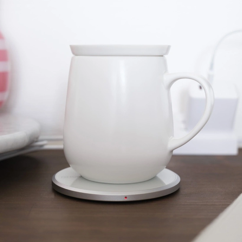 Ohom UI coffee mug warmer in white