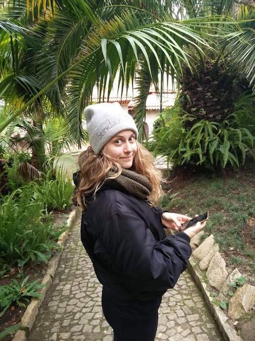 HBC Swedish writer Hedvig Ekmark outdoors